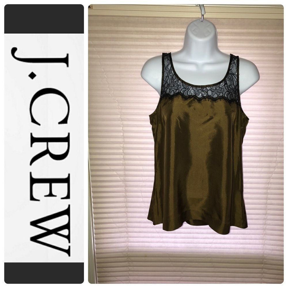 J Crew 100 % Silk Sleeveless Blouse